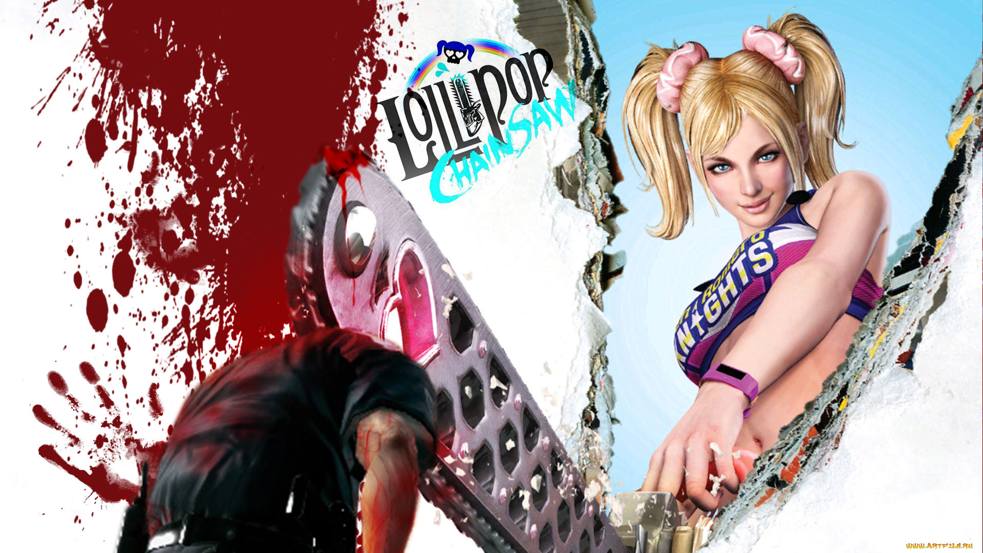 Обои Видео Игры Lollipop Chainsaw, обои для рабочего стола, фотографии  видео игры, lollipop chainsaw, шутер, экшен, chainsaw, lollipop Обои для  рабочего стола, скачать обои картинки заставки на рабочий стол.